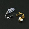 40Pcs 2 Color Iron Clip-on Earring Findings KK-FS0001-27-2