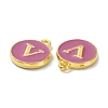 Golden Plated Alloy Enamel Charms ENAM-XCP0001-13V-3