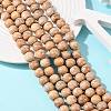 Handmade Fancy Antique Glazed Porcelain Ceramic Round Beads Strands X-PORC-L019-13mm-06-5
