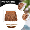 2M PU Imitation Leather Tassel Lace Trims SRIB-FH0001-05-2