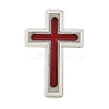 Cross Alloy Black Enamel Pins Brooches JEWB-M049-01P-1