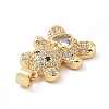 Brass Micro Pave Cubic Zirconia Pendants KK-C012-04G-08-3