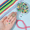 14Strands 14 Colors Handmade Polymer Clay Beads Strands CLAY-PA0001-06-3
