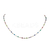 304 Stainless Steel Enamel Link Chains Necklaces NJEW-JN04788-1