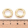 Brass Spring Gate Rings KK-T078-20G-03-3
