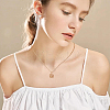 2Pcs 2 Colors Alloy Pendant Necklaces Set NJEW-FI0001-54-7