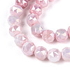 Anti-Tarnish Electroplate Glass Beads Strands GLAA-N010-6mm-03-2