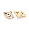 304 Stainless Steel Rhinestone Pendants STAS-N110-51A-G-2