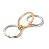 Brass Micro Pave Cubic Zirconia Finger Rings RJEW-P166-01B-01-4