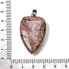 Natural Rhodonite Pendants G-F820-04P-11-3