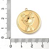 304 Stainless Steel Epoxy Resin with Natural Shell and Sequins Inside Pendants STAS-L026-17G-F03-3