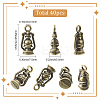 40Pcs Tibetan Style Zinc Alloy Pendants Sets TIBEP-SC0003-35AG-2
