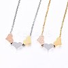 304 Stainless Steel Pendant Necklaces NJEW-H497-08-1