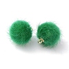 Faux Mink Fur Covered Pendants DIY-WH0401-92C-1