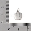 Rack Plating Brass Micro Pave CLear Cubic Zirconia Charms KK-E110-14P-H-3