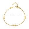 304 Stainless Steel Rope Chain Bracelets for Women BJEW-C094-05G-4