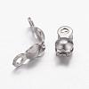Tarnish Resistant 304 Stainless Steel Bead Tips STAS-E129-06P-2