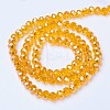 Electroplate Glass Beads Strands EGLA-A044-T6mm-B-M-3