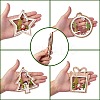10Pcs 5 Style Wooden Ornaments WOOD-SZ0004-04-4