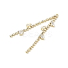Brass Micro Pave Cubic Zirconia Big Pendants KK-C040-05G-2