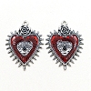 Gothic Style Alloy Resin Pendants X-PW-WGE8991-01-5