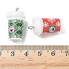 Christmas Theme Opaque Resin Pendants RESI-I344-01P-3
