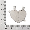 201 Stainless Steel Pendants STAS-Q342-46P-3