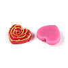 Printed Opaque Resin Cabochons CRES-T025-16C-2