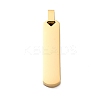 304 Stainless Steel Pendants STAS-U043-09G-1