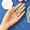 Brass Leverback Earring Findings KK-YW0002-46-3