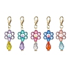 Flower Acrylic Pendant Decorations HJEW-JM01879-1
