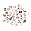 35Pcs 7 Styles Printed Alloy Pendants ENAM-CJ0005-24-8