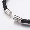 Cowhide Leather Cord Bracelets BJEW-G590-01-7