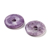 Natural Lepidolite Pendants G-K099-30mm-02-3