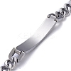 Tarnish Resistant Religion 304 Stainless Steel Cuban Link Chain Bracelets LS-BJEW-P263-H01-P-3