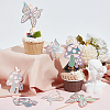 12 Sets 3 Styles Mushroom Fairy Butterfly Cake Topper Sets DIY-SC0024-82-4