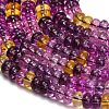 Dyed Imitation Gemstone Glass Beads Strands GL-Z001-03A-08-2