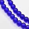 Baking Paint Transparent Glass Bead Strands GLAA-S031-10mm-09-3