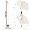 Flat Round with Letter Alloy Enamel Wine Glass Charms AJEW-AB00184-07-2