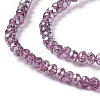 Electroplate Glass Beads Strands EGLA-R048-2mm-11-4