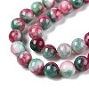Dyed Natural White Jade Beads Strands G-T138-10mm-210-17-3