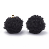 Handmade Cloth Fabric Covered Pendants WOVE-N006-16A-2