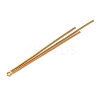 Brass Square Snake Chains Tassel Big Pendants LS-KK-G510-02G-2