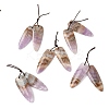 Natural Amethyst Lace Agate Pendants G-S398-03F-1
