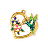 304 Stainless Steel Enamel Pendants STAS-OY008-55G-1