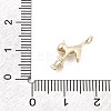 Brass Micro Pave Cubic Zirconia Pendants KK-M306-06G-07-3
