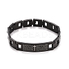 Rectangle with Holy Bible Link Bracelet BJEW-G649-05B-3