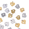 20Pcs 2 Colors 304 Stainless Steel Pendants STAS-CJ0001-154-9