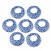 Double Opaque Spray Painted Acrylic Pendants LS-MACR-S361-37E-2