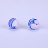 Printed Round Silicone Focal Beads SI-JX0056A-65-1